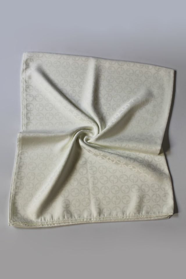 G Desenli İtalyan Jakar Şal - Krem