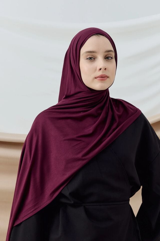 Penye Şal - Mürdüm