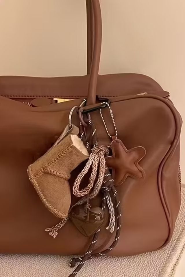 Denizyıldızı ve Kar Tanesi Detaylı Charm Çanta Aksesuarları (Çanta Dahil Değildir)