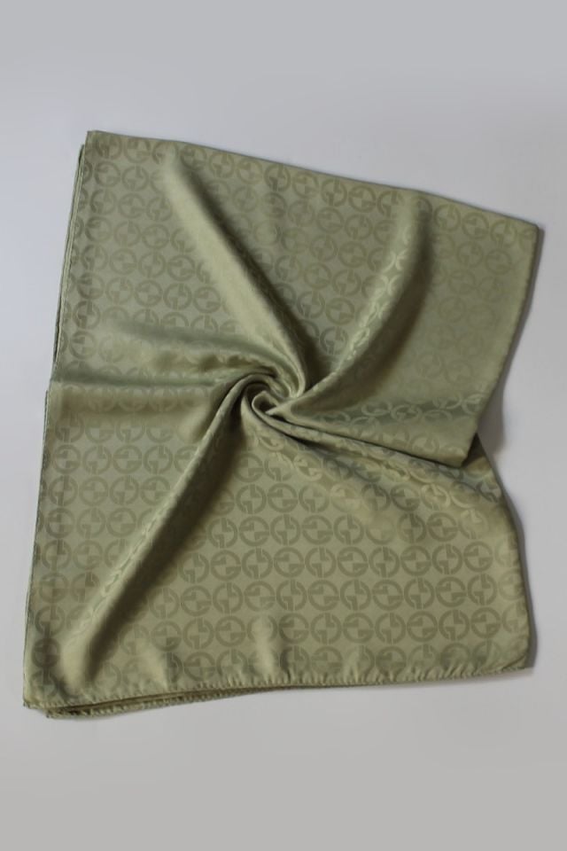 G Desenli İtalyan Jakar Şal - Su Yeşili
