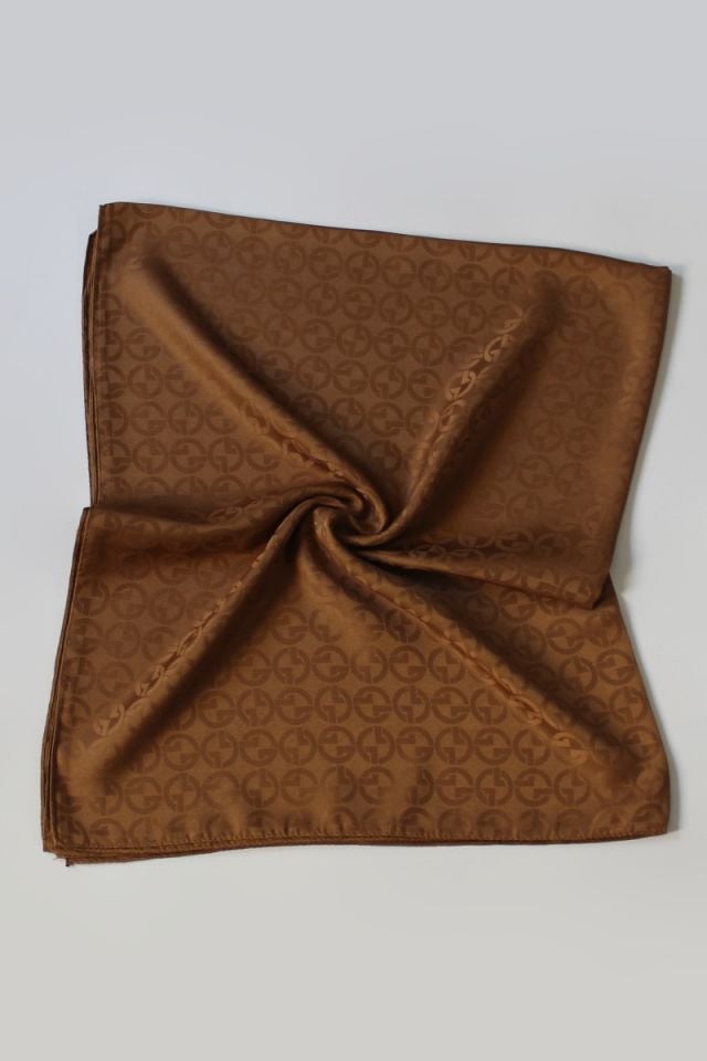 G Desenli İtalyan Jakar Şal - Tarçın