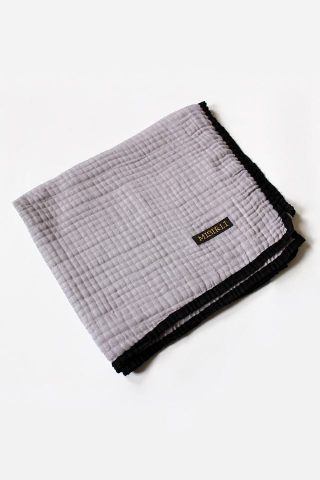 Müslin Biyeli Eşarp - Duman