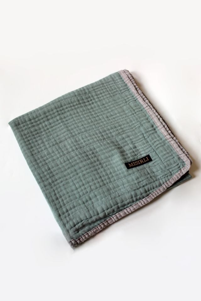 Müslin Biyeli Eşarp - Küf Yeşili