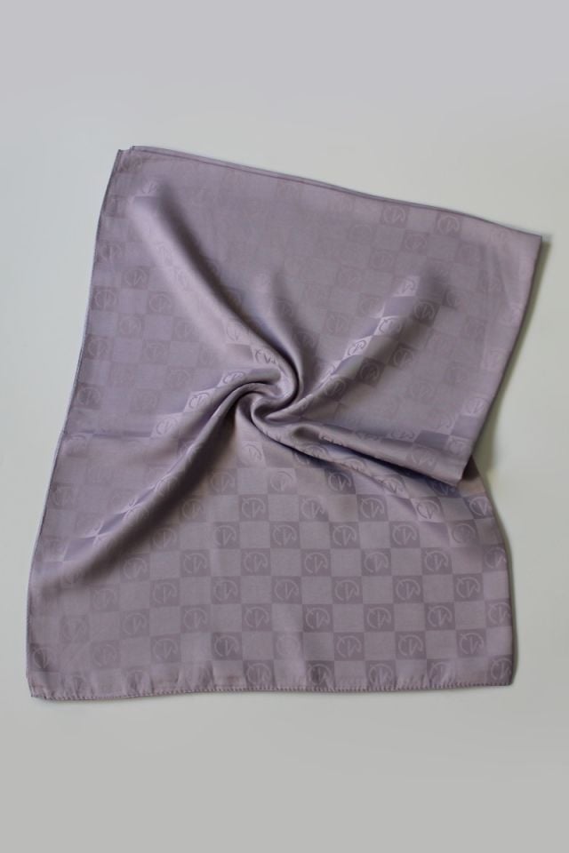 Dama Desenli İtalyan Jakar Şal - Leylak