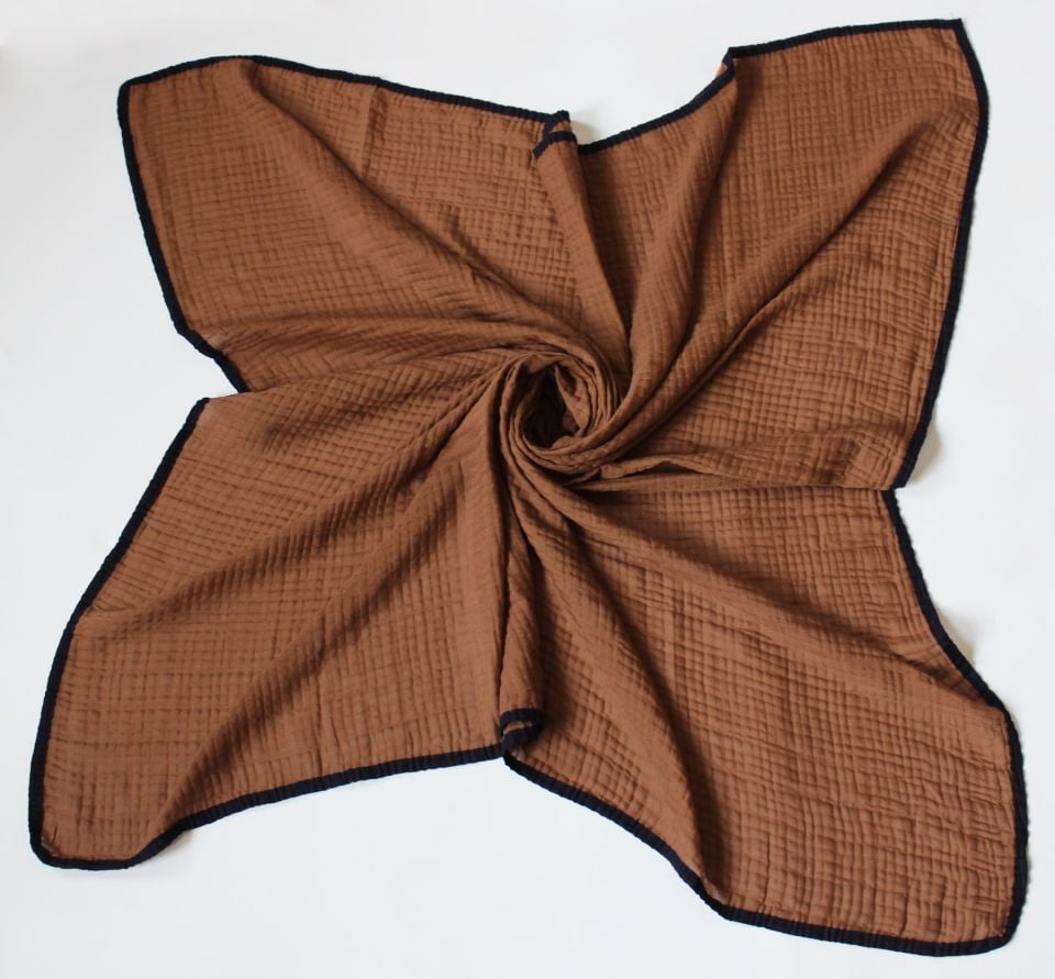 Müslin Biyeli Eşarp - Tarçın