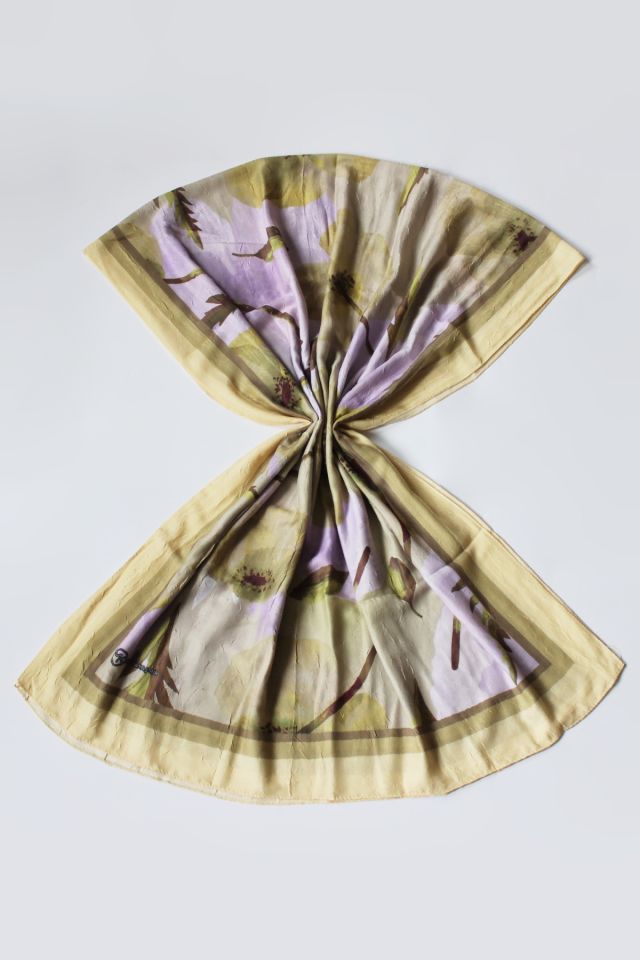 Gelincik Desen Bambu Şal - Sarı