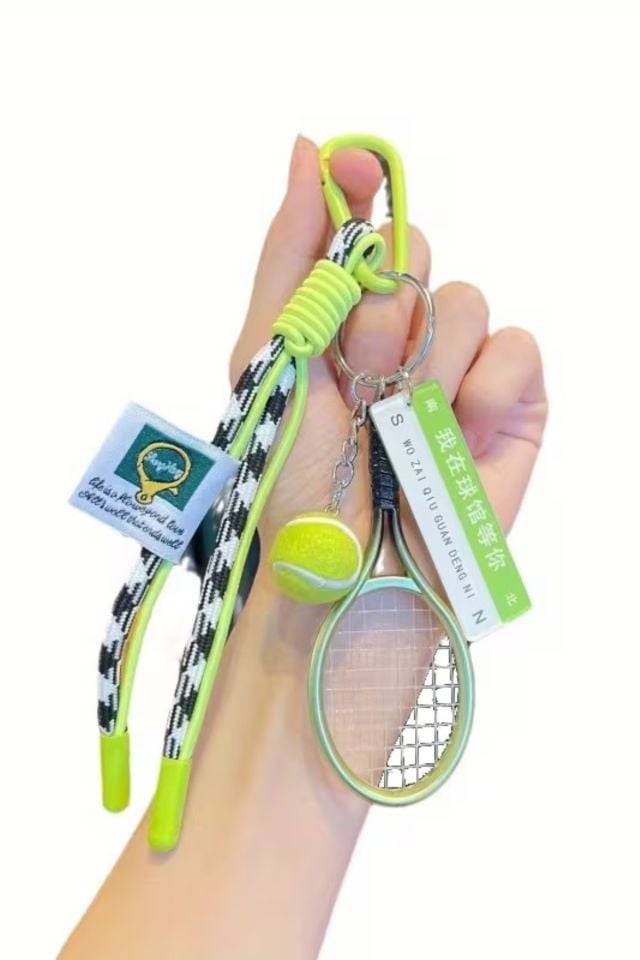 Tenis Raketi Charm Çanta Aksesuarları