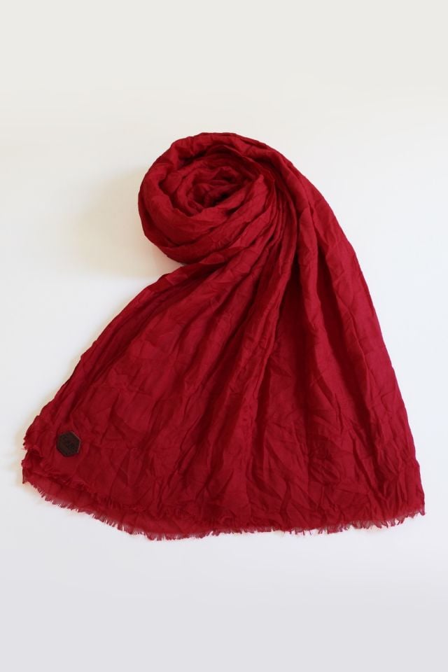 Vual Kraş Şal - Kırmızı