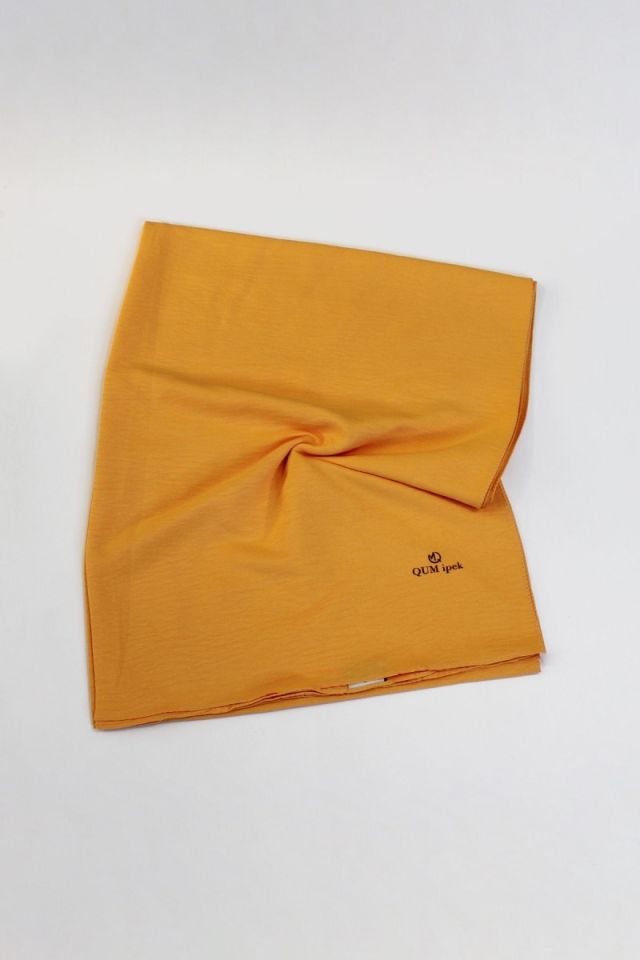 QUM ipek Pamuk Caz Şal - Safran