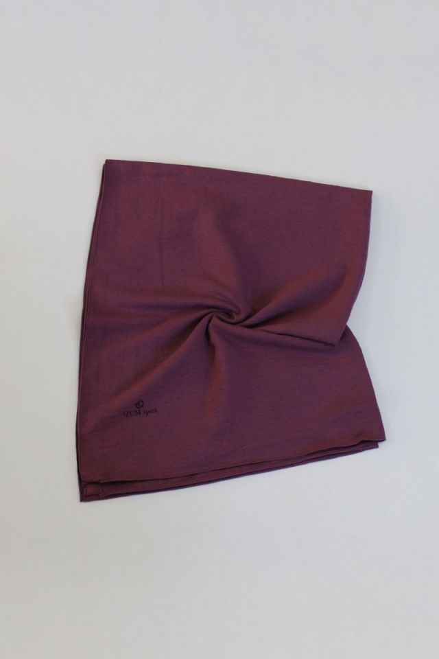 QUM ipek Pamuk Caz Şal - Kardinal