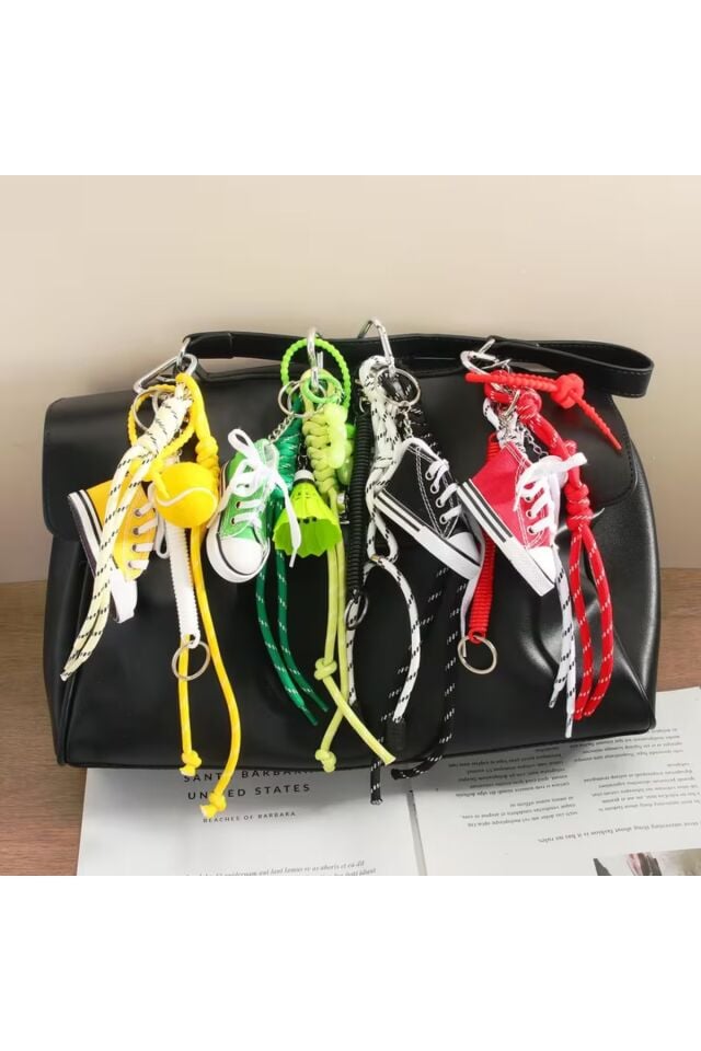 Sarı Ayakkabı Charm Çanta Aksesuarları (Çanta Dahil Değildir)