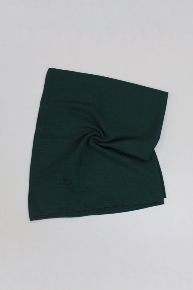 QUM ipek Pamuk Caz Şal - Zümrüt