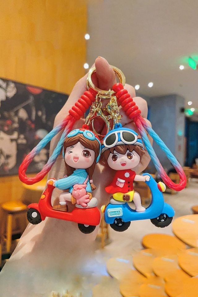 Sevimli Anime Çiftler İçin Aksesuar Anahtarlık