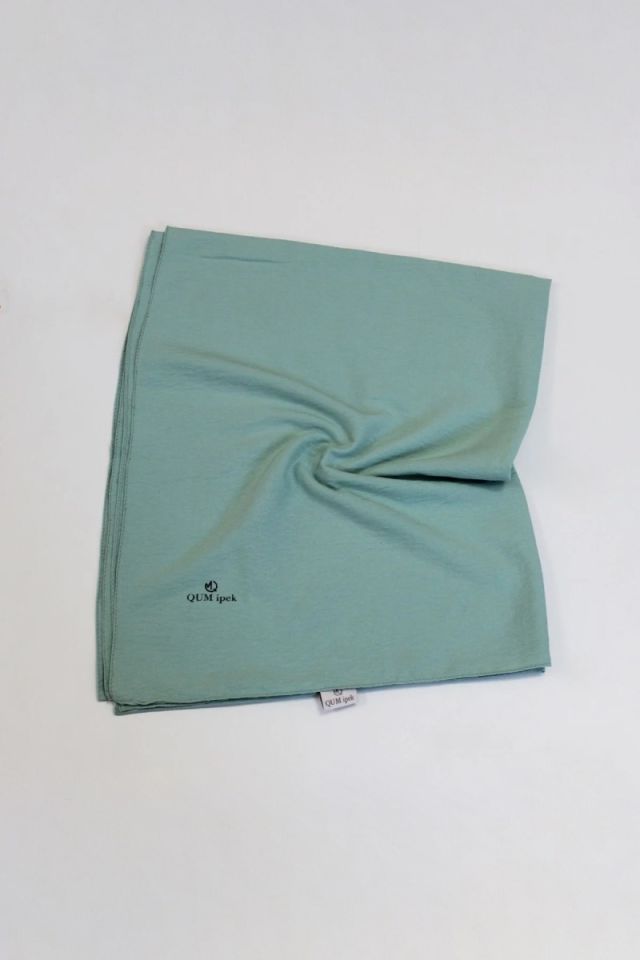QUM ipek Pamuk Caz Şal - Mint