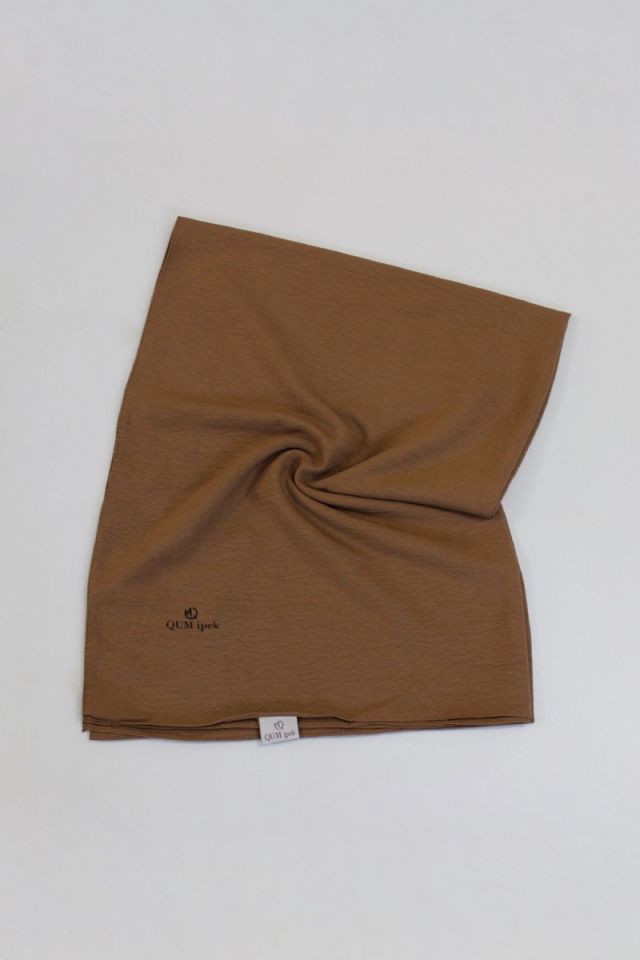 QUM ipek Pamuk Caz Şal - Karamel