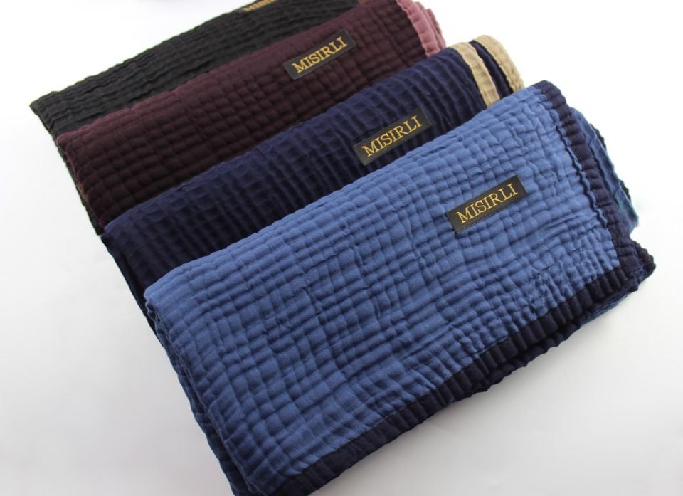 Müslin Biyeli Eşarp - Mürdüm