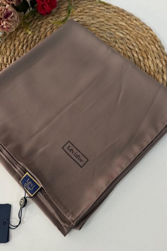 110x110 Levidor Medine İpeği Eşarp - Vizon